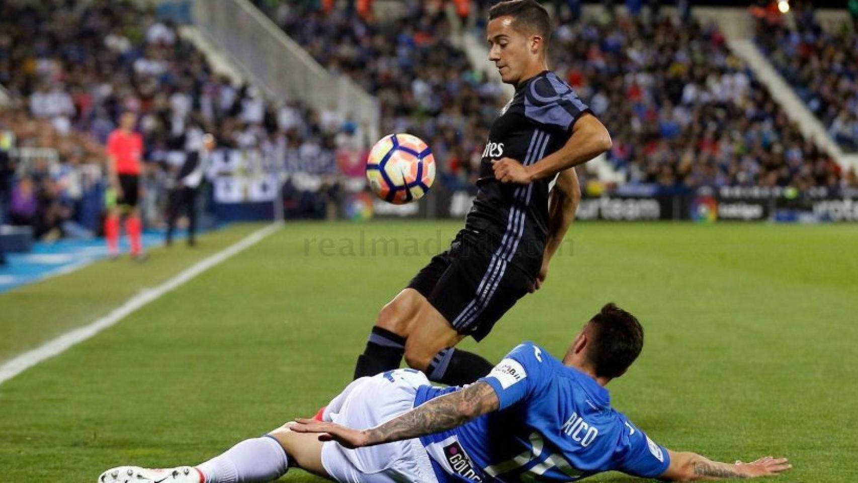 Lucas Vázquez en Butarque