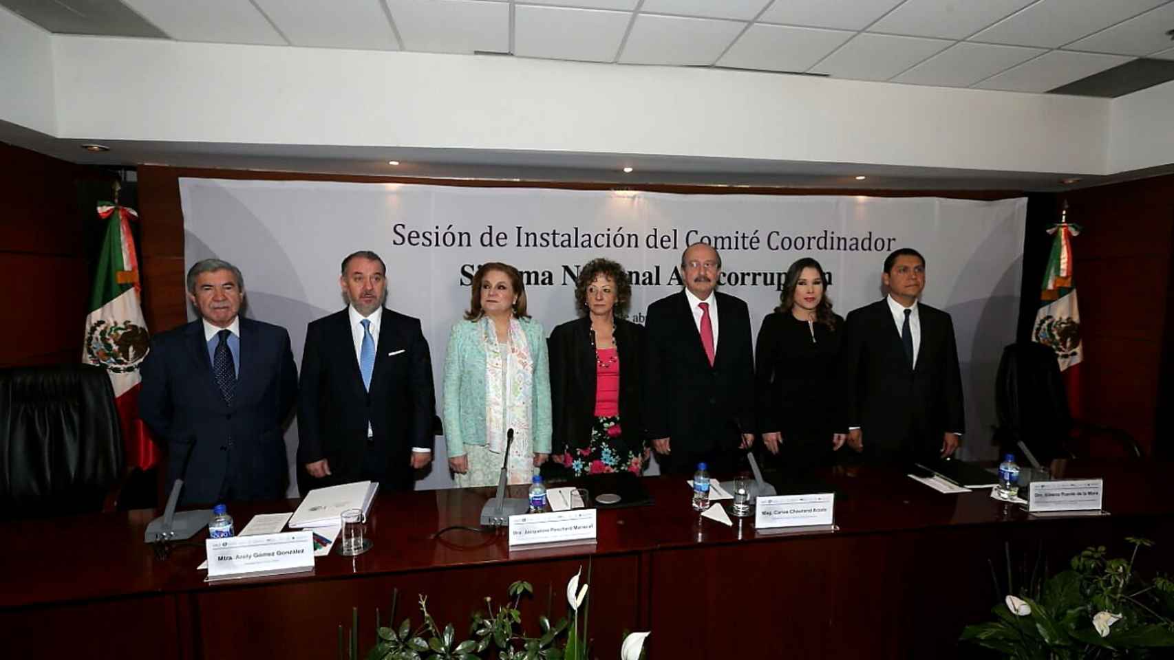 El acto oficial para la instalación del Comité Coordinador del Sistema Anticorrupción.
