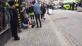 Imagen tras el ataque de Estocolmo.
