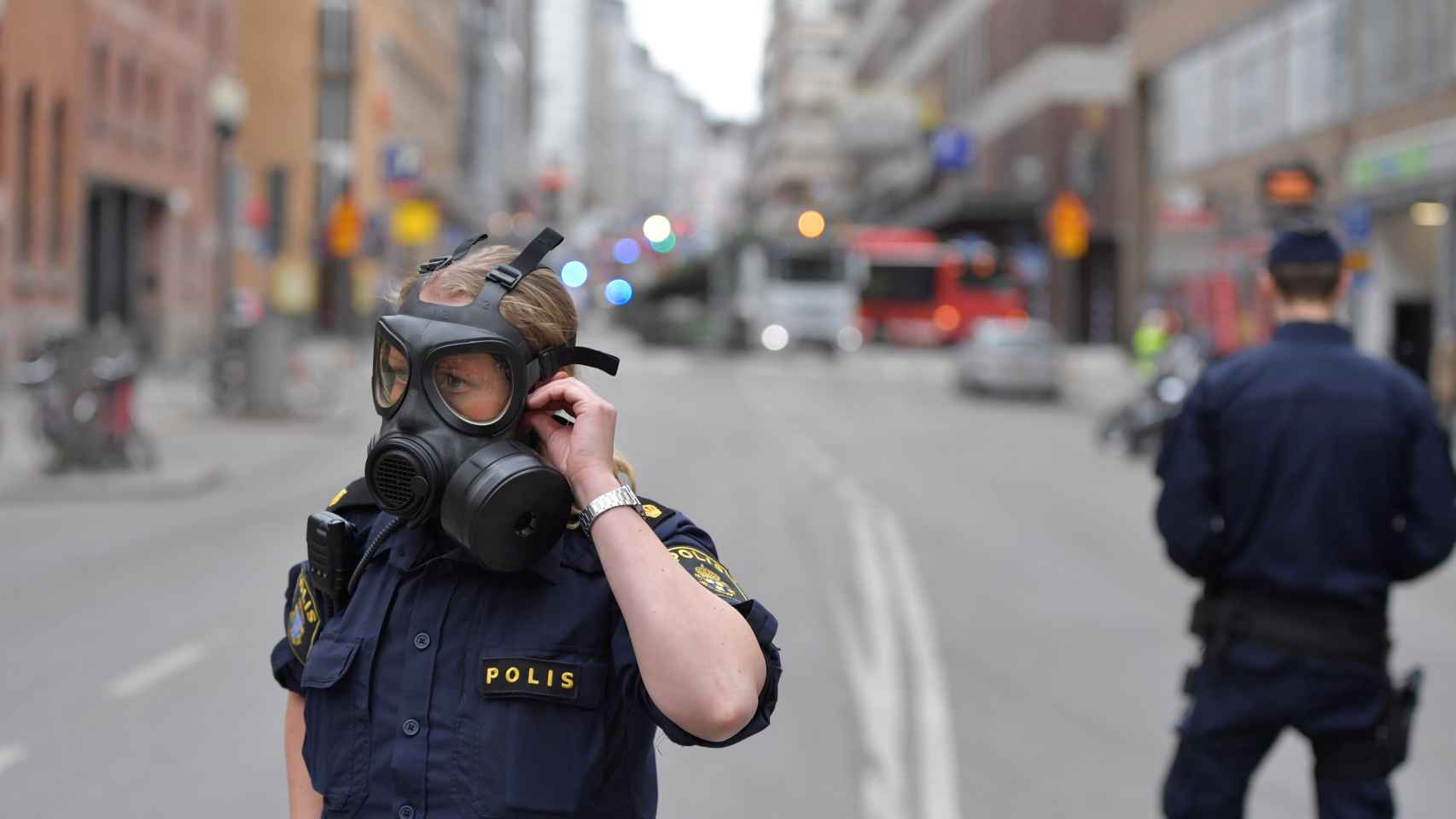 Escenario del atentado terrorista en Estocolmo