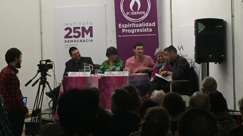 La reunión del círculo Espiritualidad Progresista.