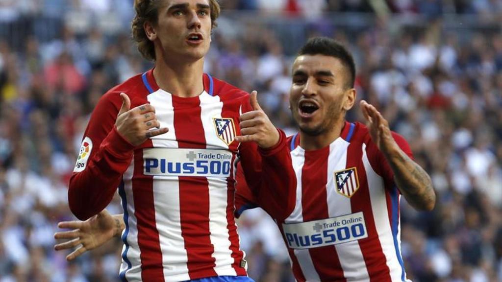 Griezmann celebra su gol.