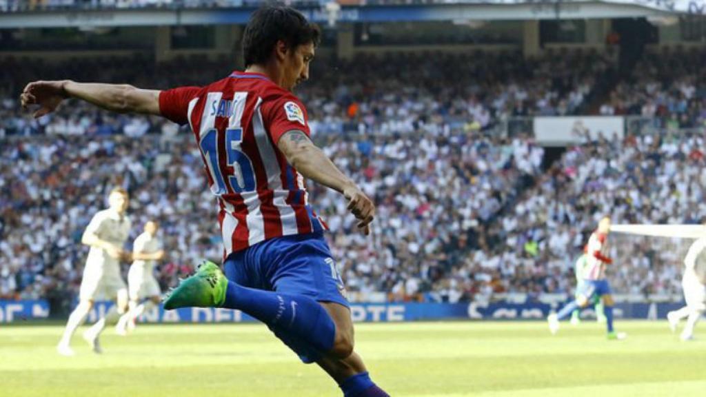 Savic en el Bernabéu. Foto. Twitter (@Atleti)