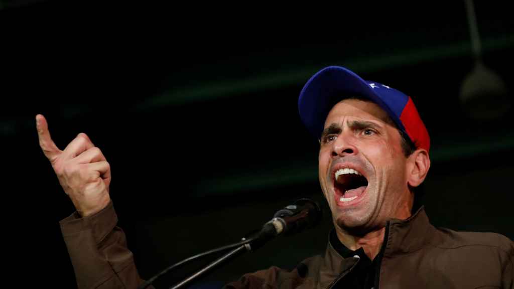 Capriles, durante un acto este viernes.