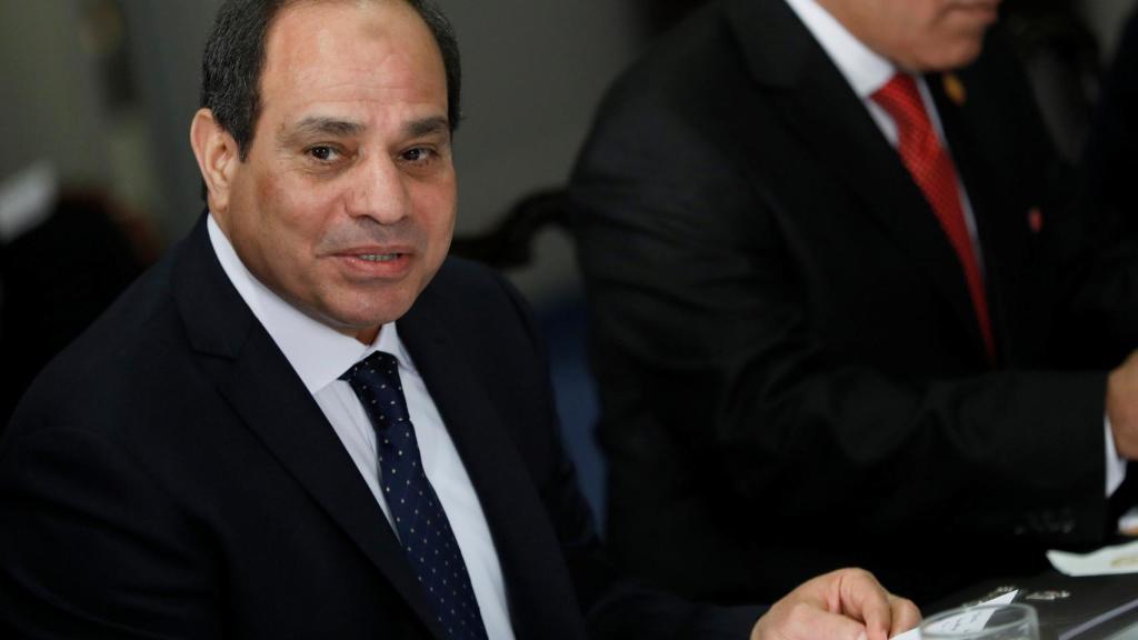 Al Sisi, durante una reunión en el Pentagono