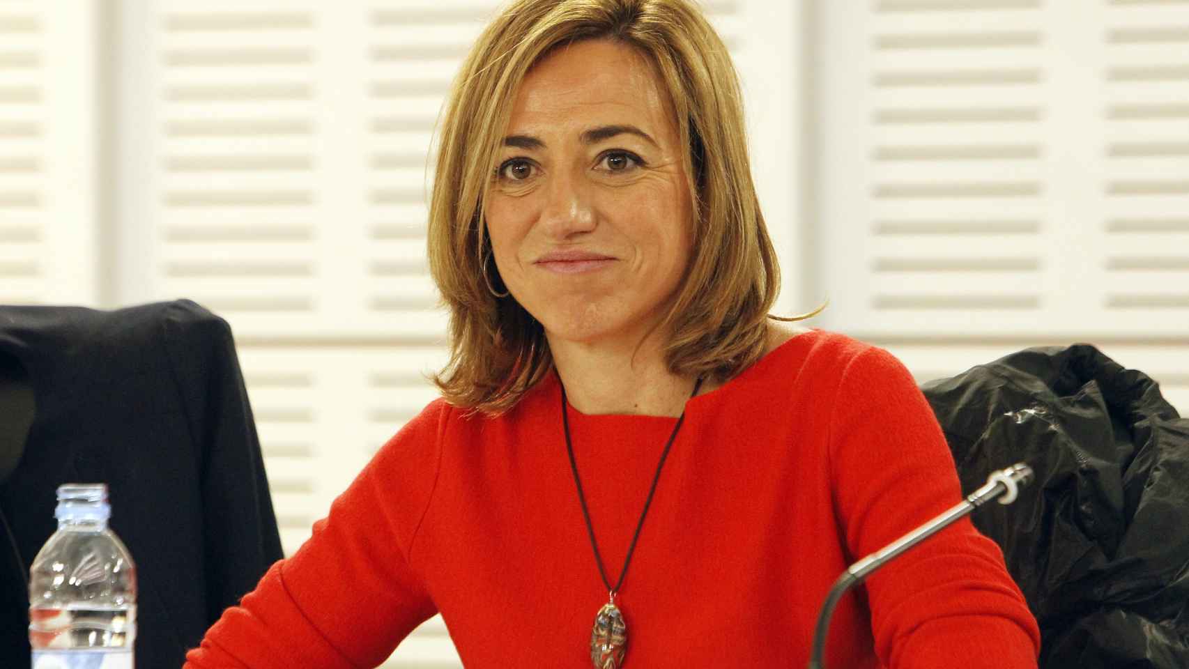 La ex ministra, en la reunión ejecutiva del PSOE en Madrid, en 2015.