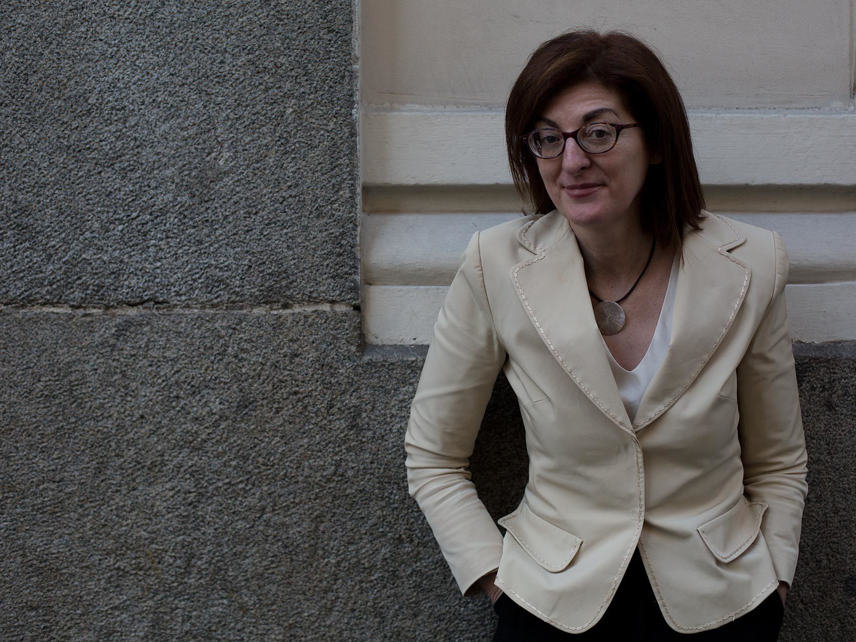 Maite Pagazaurtundúa, ayer en Madrid.