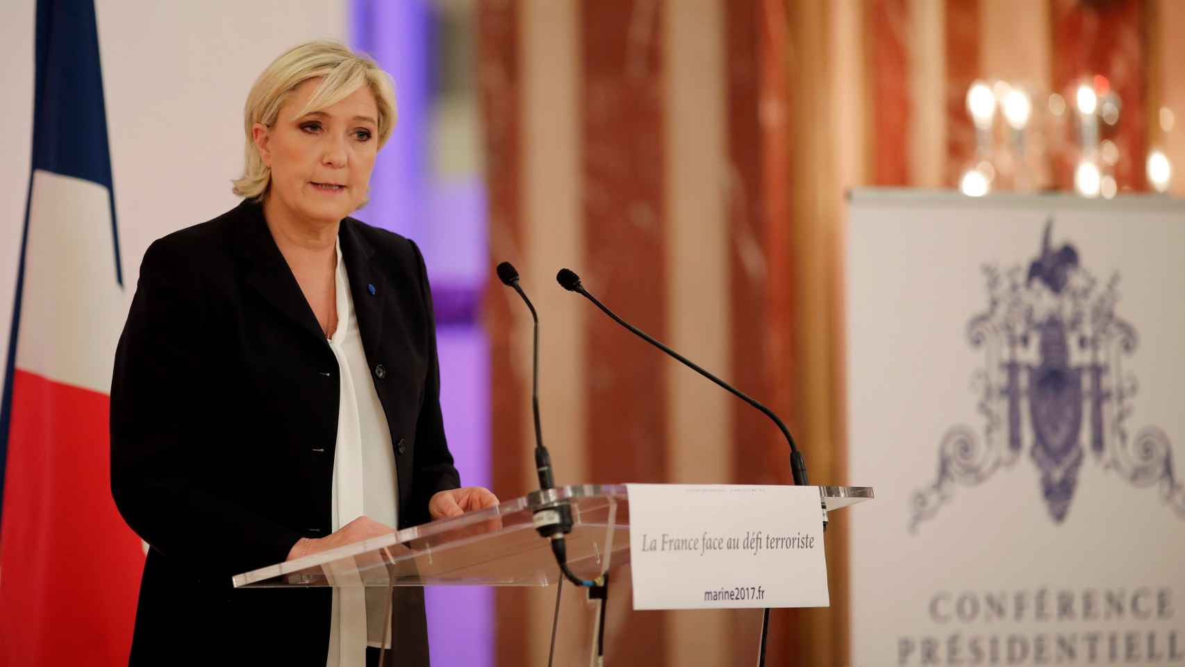 Marine Le Pen, líder del Frente Nacionalista.
