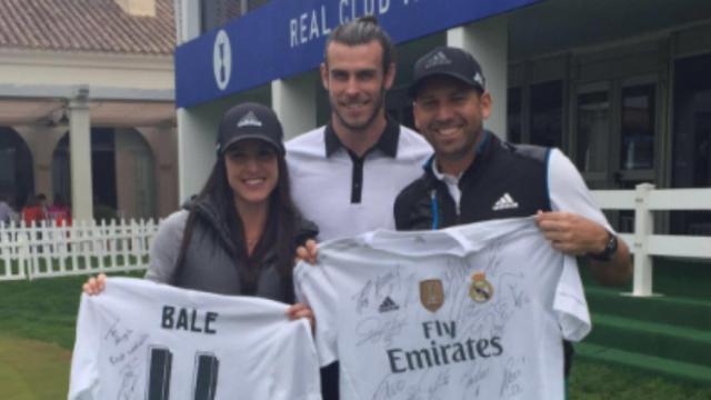 Sergio Garcia con Bale.  Fuente: @TheSergioGarcia