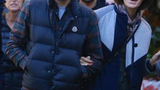 Raúl González y Mamen Sanz caminando por las calles de Nueva York en noviembre de 2015. Gtres.