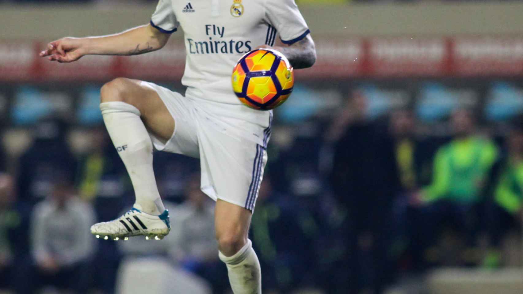 Tony Kroos durante un encuentro del Real Madrid.
