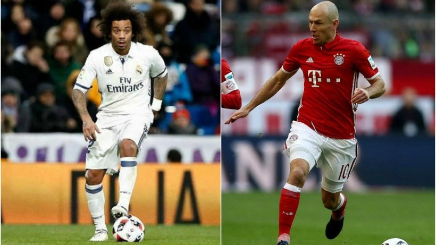 Marcelo y Robben. Foto fcbayern.com