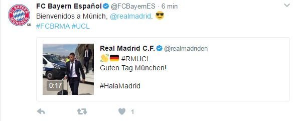 El Bayern da la bienvenida al Real Madrid