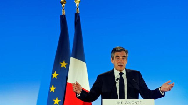 El candidato del Partido Republicano a la presidencia de Francia, François Fillon.