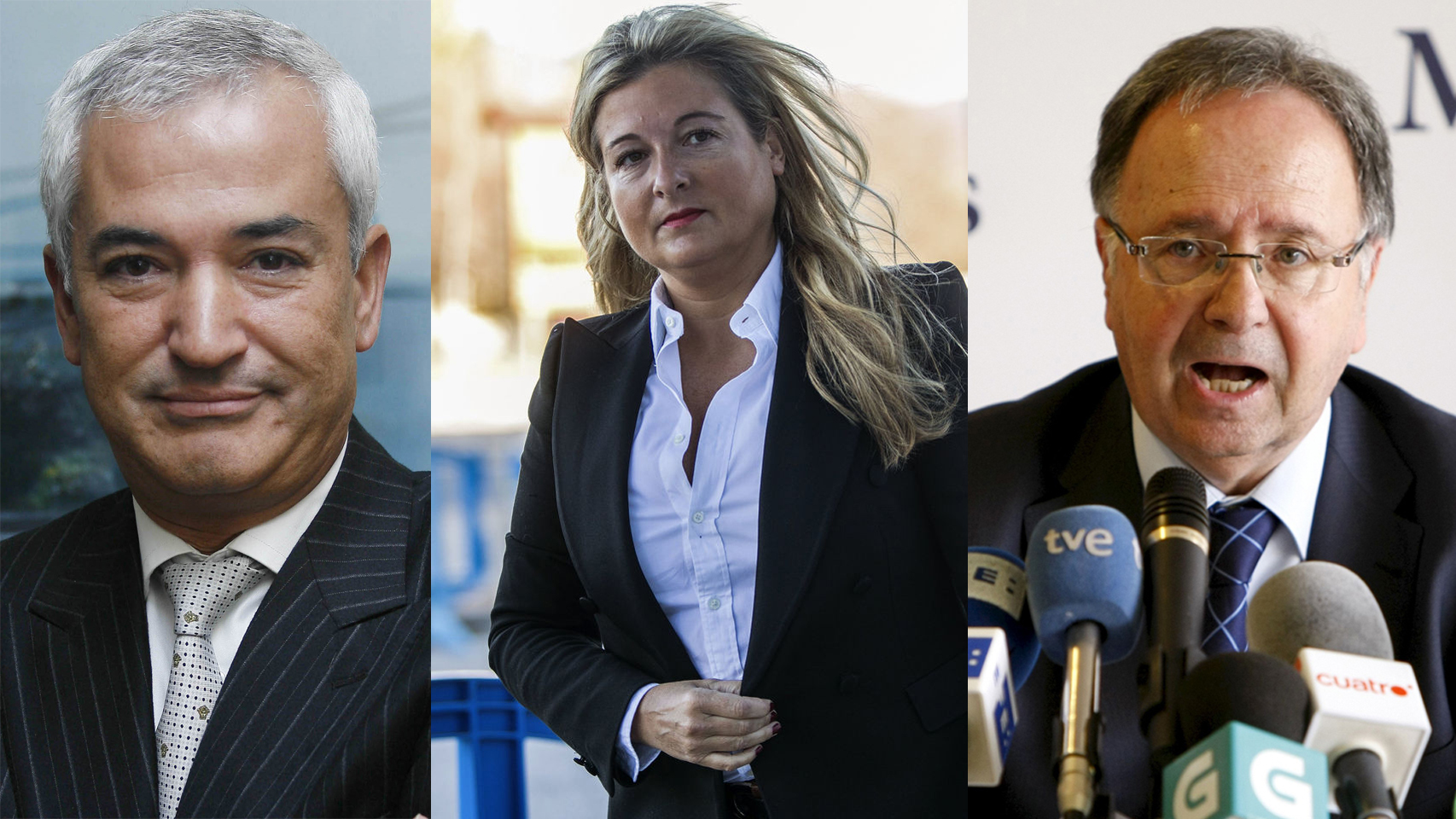 Luis Pineda, Virginia López Negrete y Miguel Bernad.