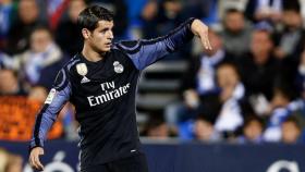 Morata celebra un gol