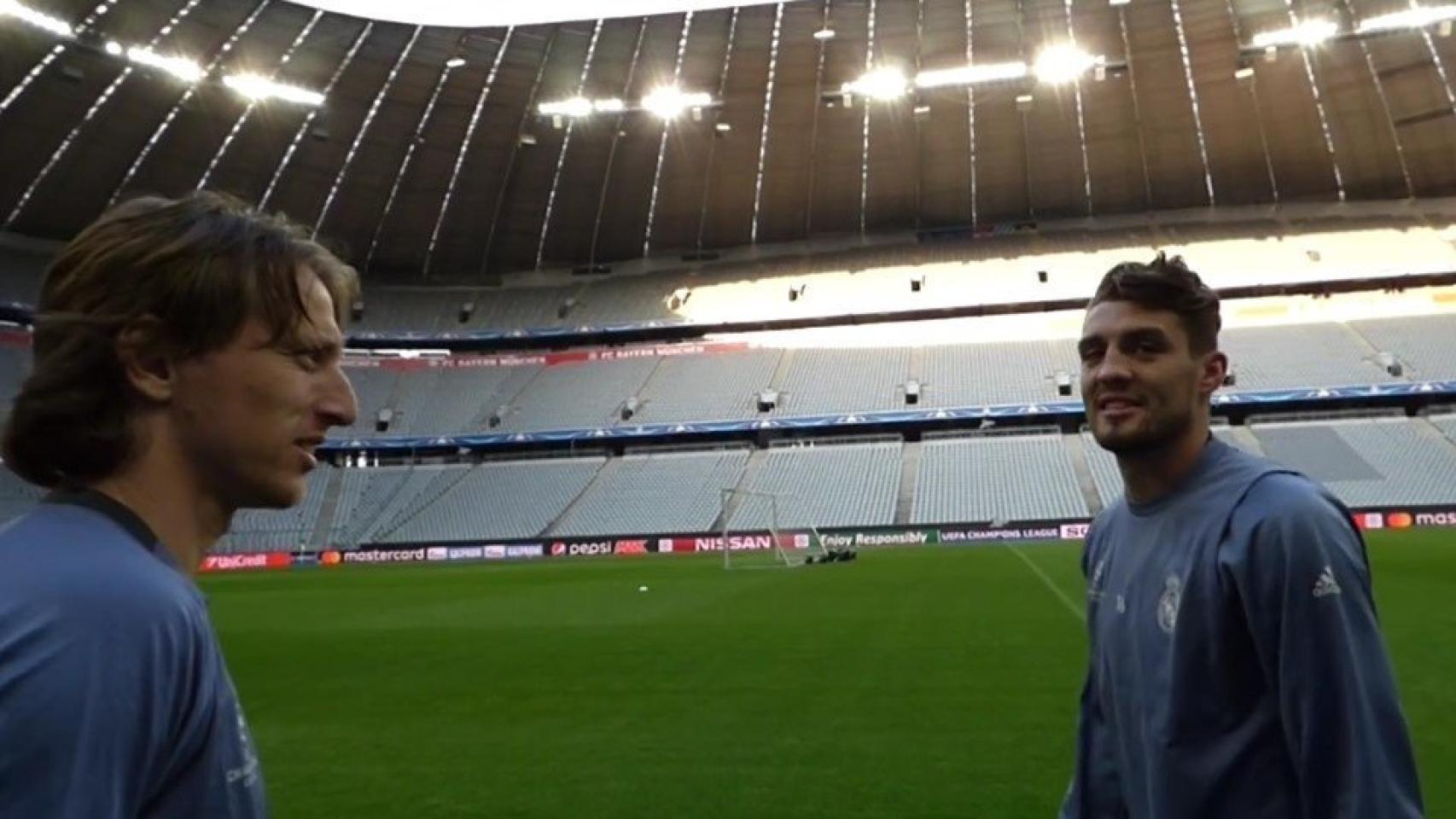 Modric y Kovacic en el Allianz Arena