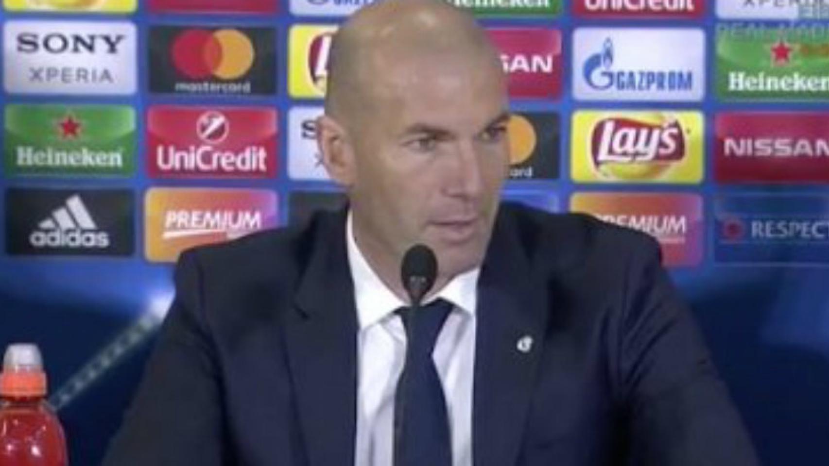 Zidane, en rueda de prensa en San Paolo