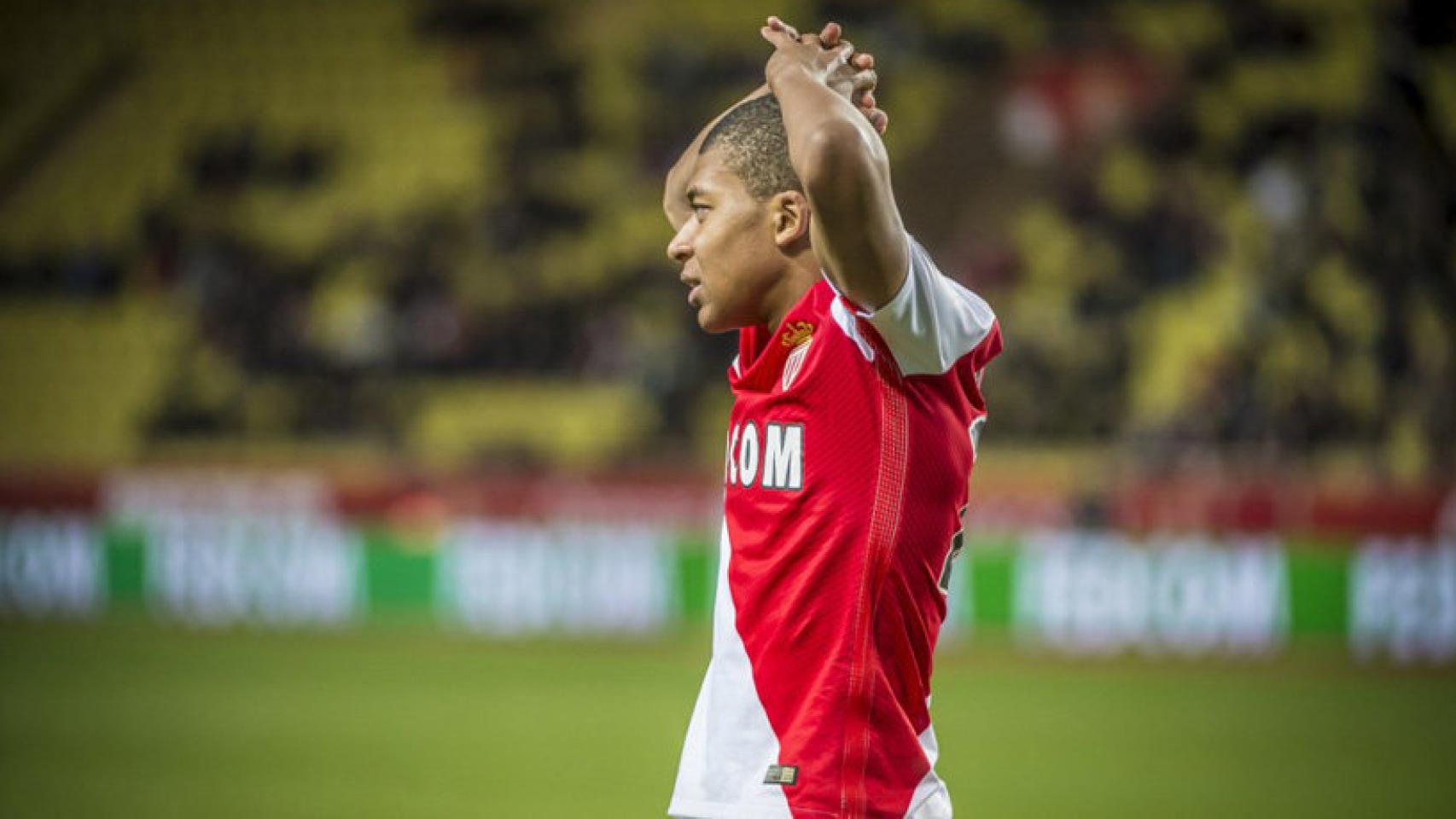 Mbappé, jugador del Mónaco que interesa al Real Madrid.