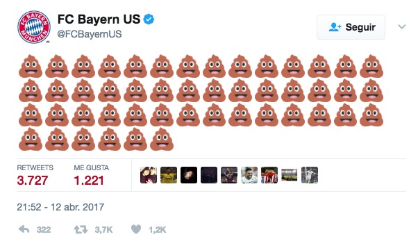 El Bayern se 'caga' en Twitter con el gol de Cristiano