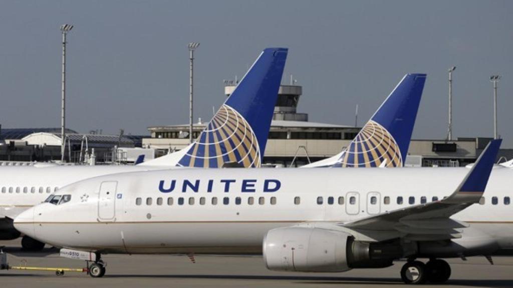 Un avión de la compañía United Airlines.