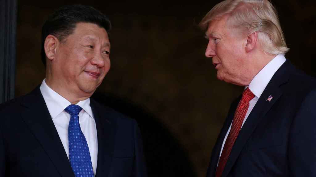 El presidente Xi Jinping y Donald Trump .