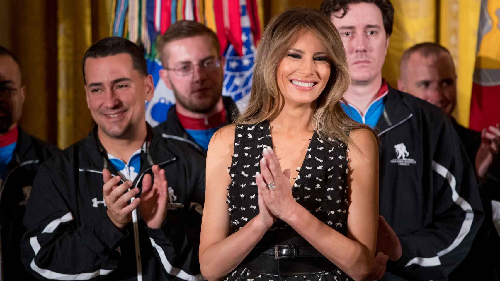 Melania Trump, el pasado 6 de abril durante un acto en la Casa Blanca.