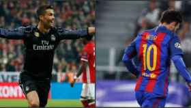 Ronaldo y Messi. Fuente: @gianluigibuffon