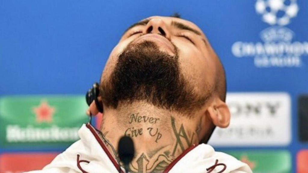 Arturo Vidal no se rinde. Foto: @kingarturo23