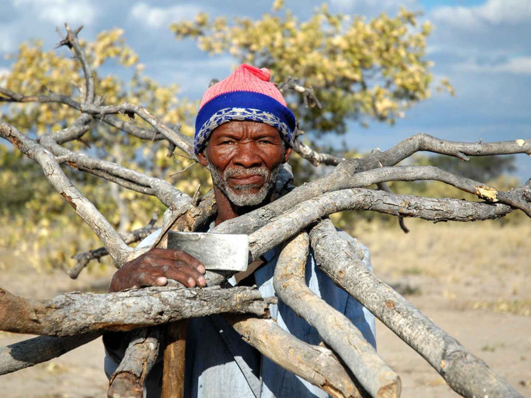 Unos 40.000 bosquimanos viven en Botsuana.