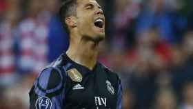 Ronaldo se lamenta durante el Bayern de Munich-Real Madrid.
