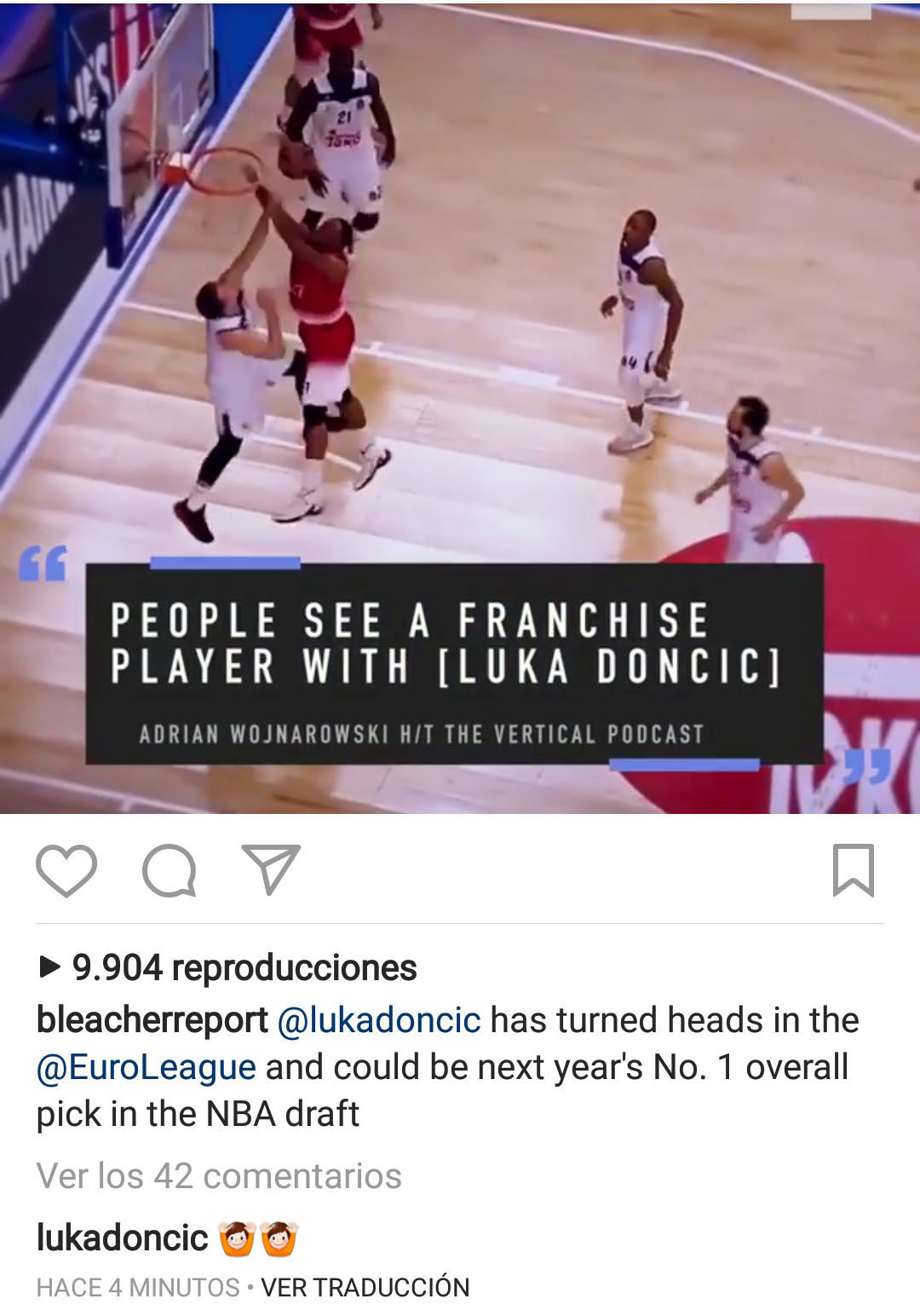 Mensaje enigmático de Doncic en redes: ¿está más cerca su marcha a la NBA?