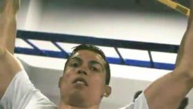 Cristiano Ronaldo en su gimnasio