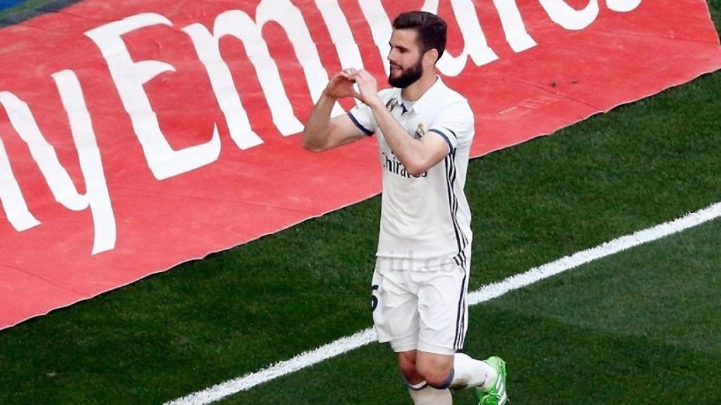 Nacho Fernández, en un partido con el Madrid