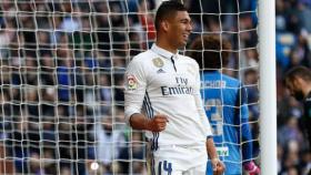 Casemiro celebrando un gol