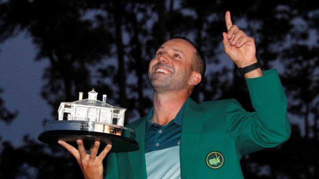 Sergio García celebra el Masters de Augusta.