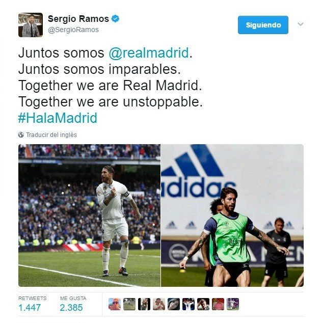 La última petición de Ramos a la afición