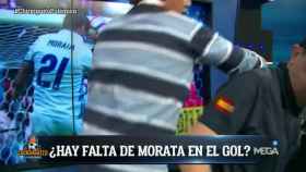Roncero y Rafa Guerrero recrean el gol de Morata en El Chiringuito