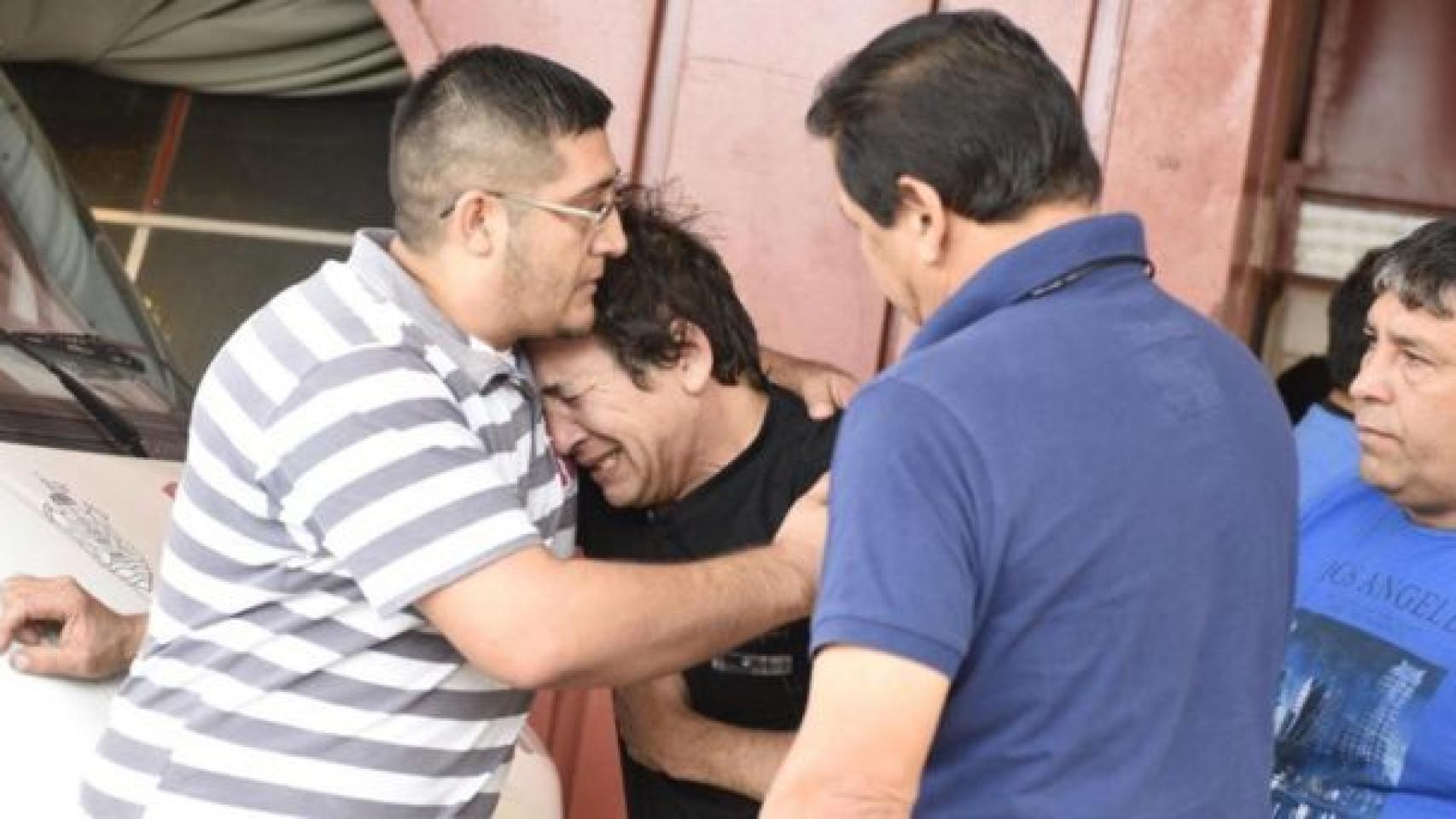 El padre de Emanuel, Raúl Balbo, quien sufrió la muerte de su hijo Agustín en noviembre de 2012.