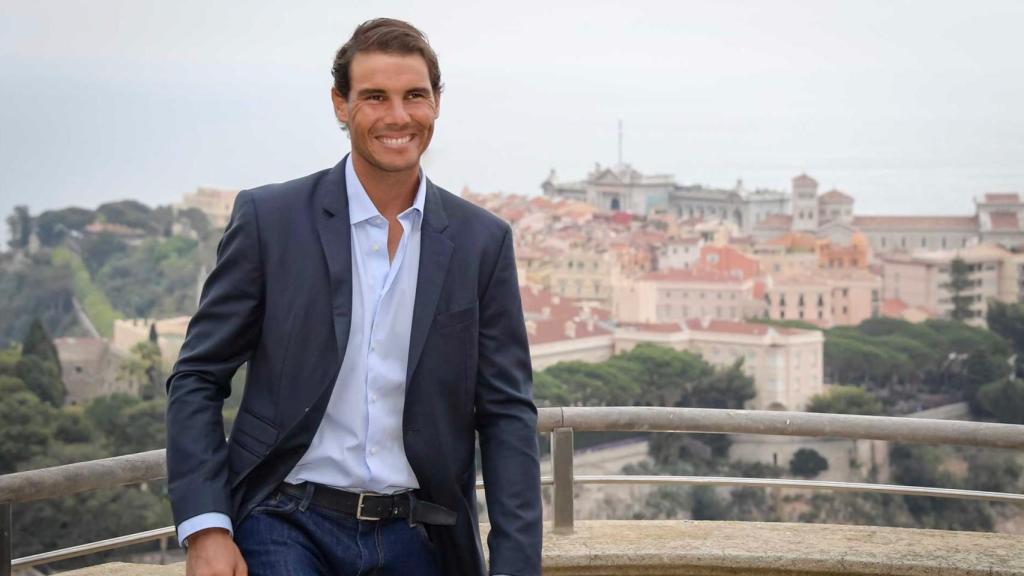 Nadal, durante el sorteo del cuadro de Montecarlo.