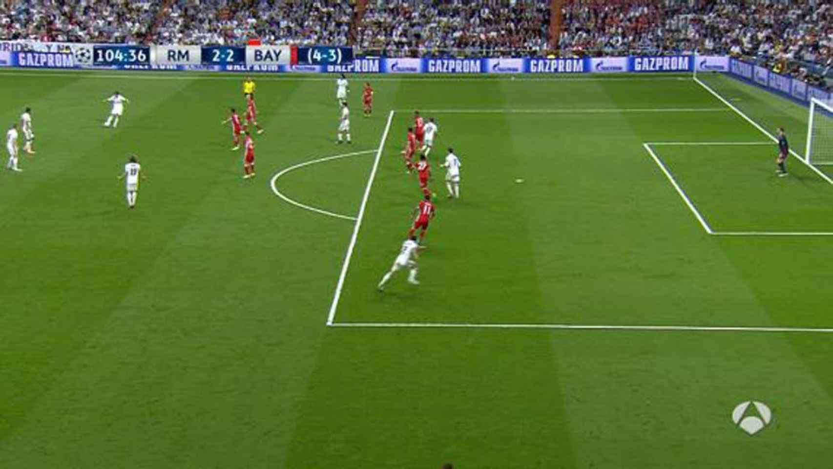 Captura de pantalla del gol de Cristiano Ronaldo.