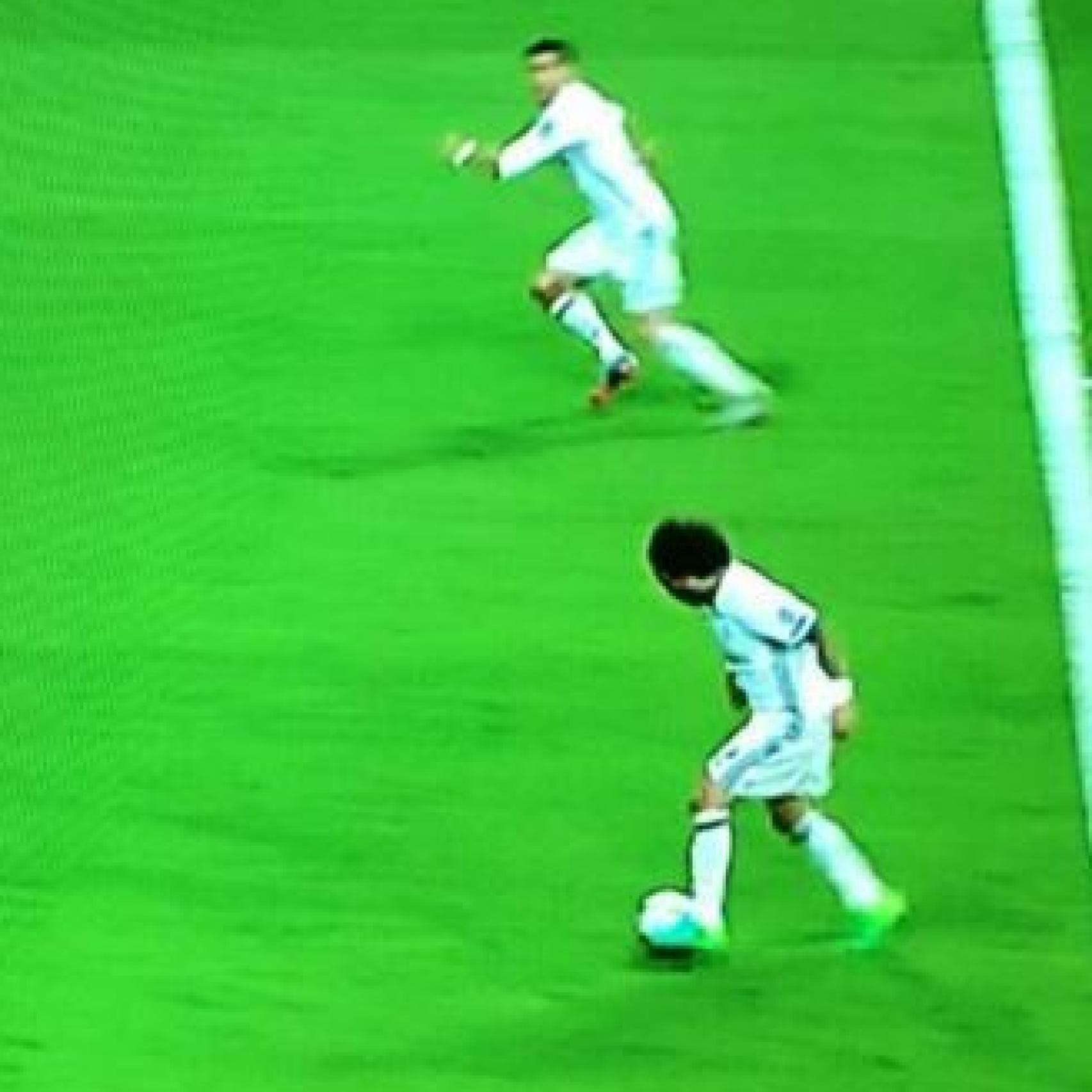 Cristiano Ronaldo, en fuera de juego.