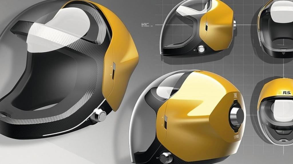 Cascos transparentes diseñados por Renault.