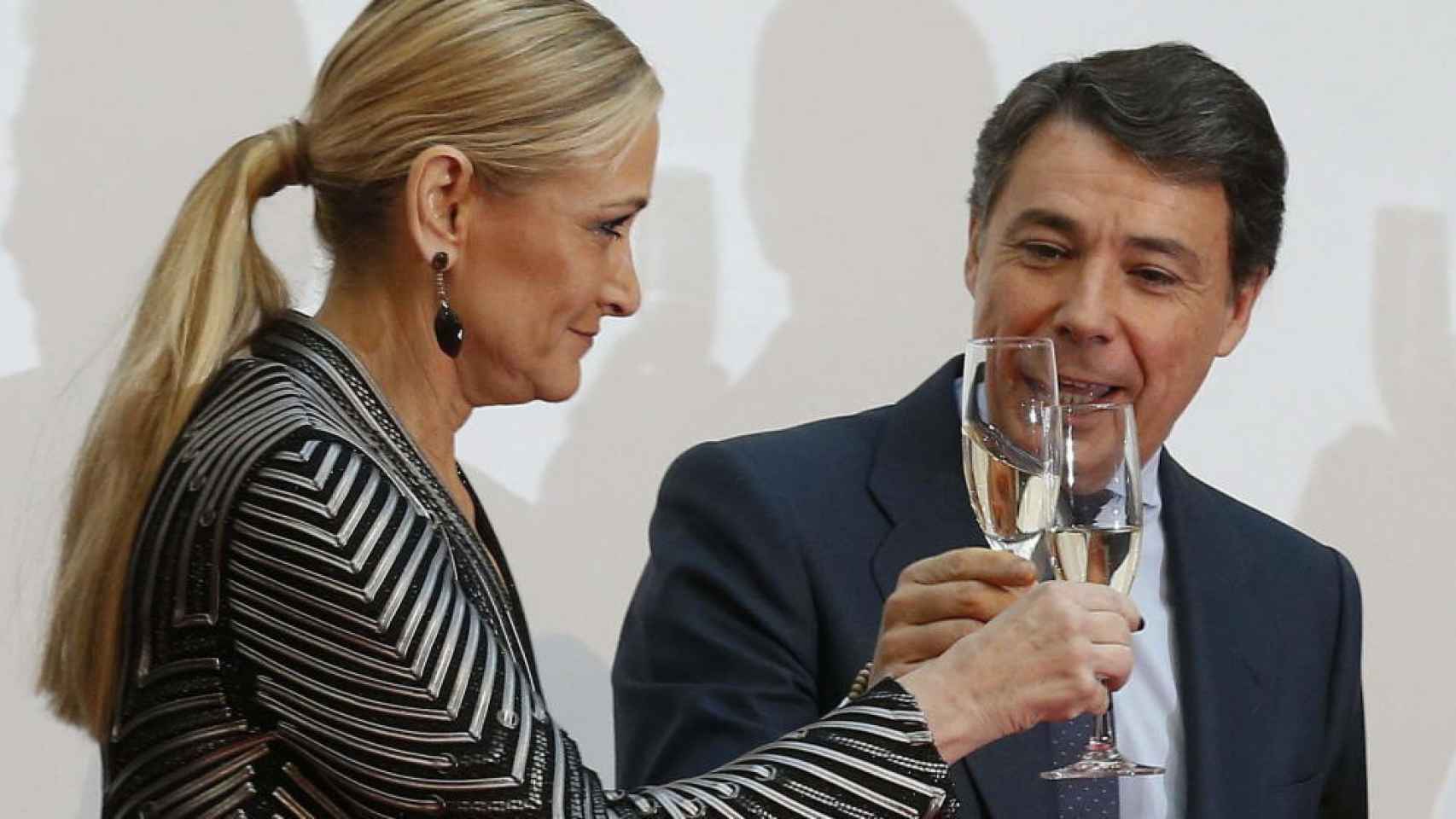Cristina Cifuentes con Ignacio González.