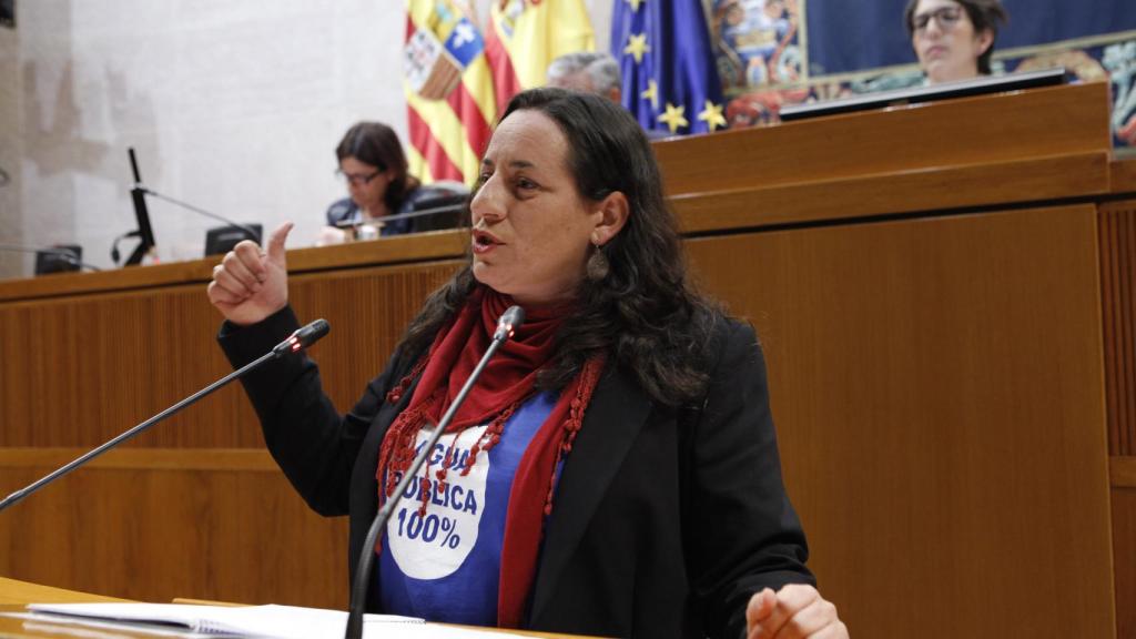 Marta de Santos, diputada de Podemos en las Cortes de Aragón.