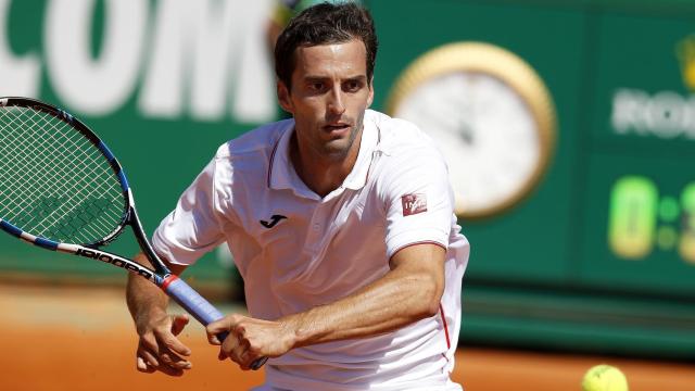 Ramos, en un momento del partido ante Murray en Montecarlo.