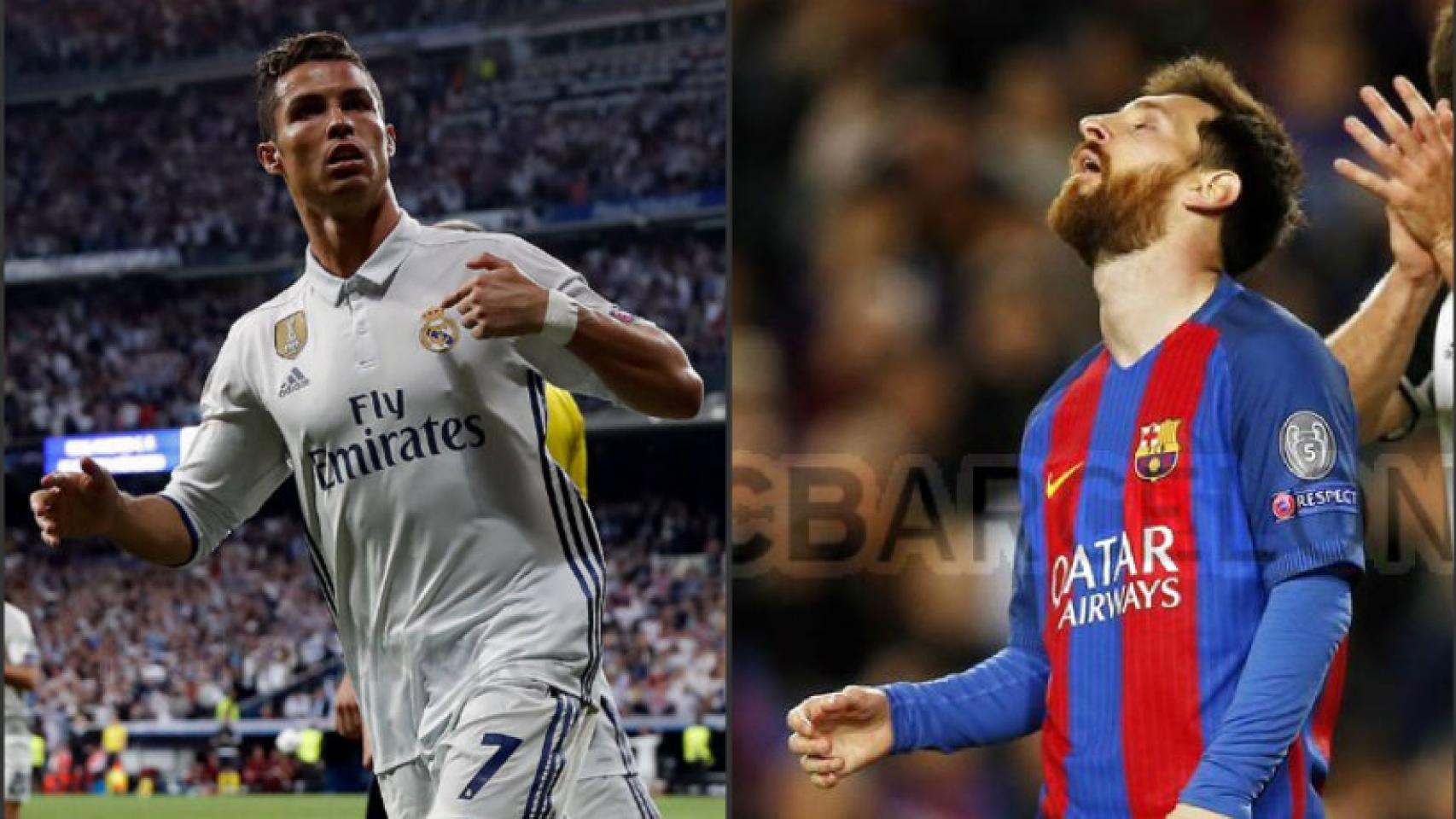 Cristiano Ronaldo y Messi. Fuentes: fcbarcelona.es