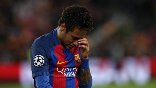 Neymar, durante el empate ante la Juventus en Champions.