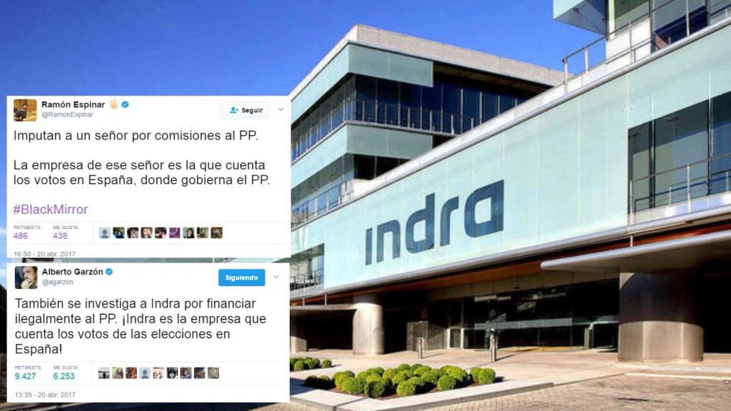 Garzón y Espinar arrojan sospechas sobre Indra.