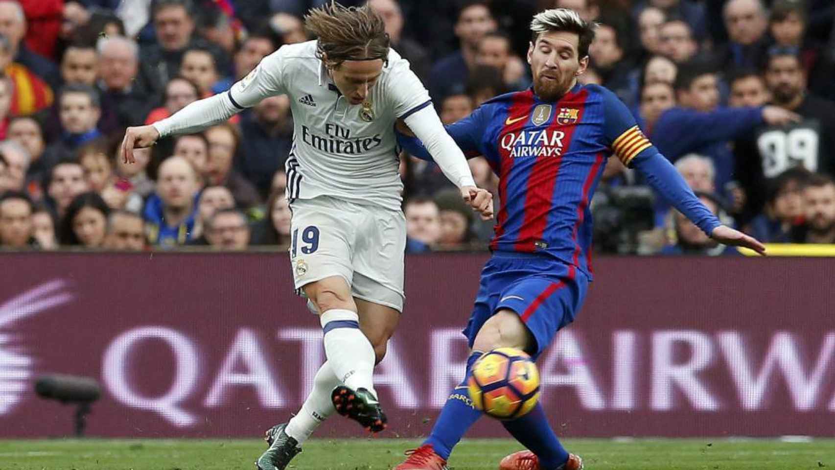 Modric y Messi.